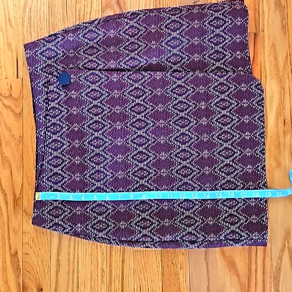 LOFT Tweed Faux Wrap Mini skirt, Size 6 - Picture 6 of 7